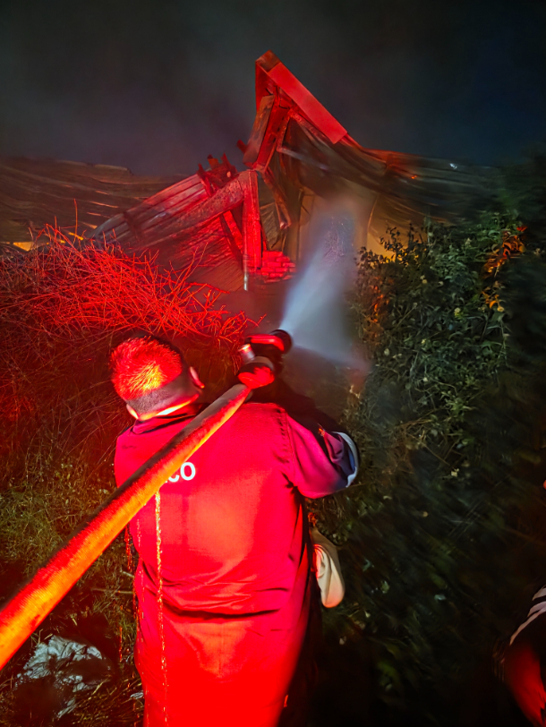 Putting out fire Putting out fire